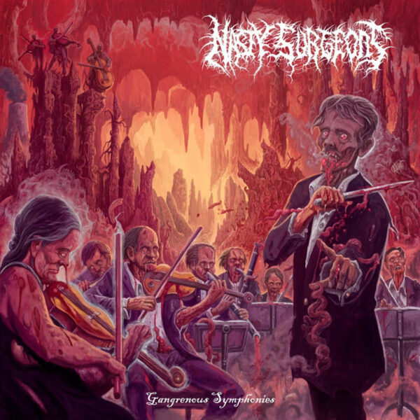 Portada del álbum "Gangrenous Symphonies" de la banda de Death Grind NASTY SURGEONS