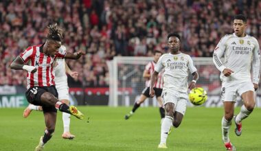 El curioso gesto de Nico Williams con el segundo gol de Mbappé