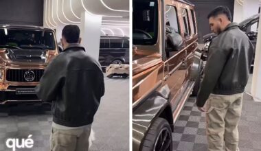 Entregan a Omar Montes su nuevo coche valorado en más de 200.000 euros y con «techo estrellado» y esta es su reacción: «¿Las ruedas son de camión?»