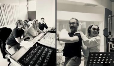 La Oreja de Van Gogh muestra cómo avanzan sus grabaciones en su local de San Sebastián