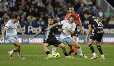 el Real Zaragoza empata en el añadido con el Málaga (1-1)