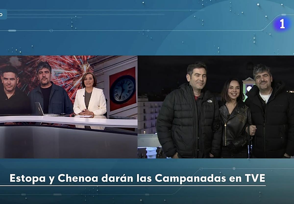 El lapsus de Pepa Bueno al presentar a Estopa y Chenoa para las Campanadas