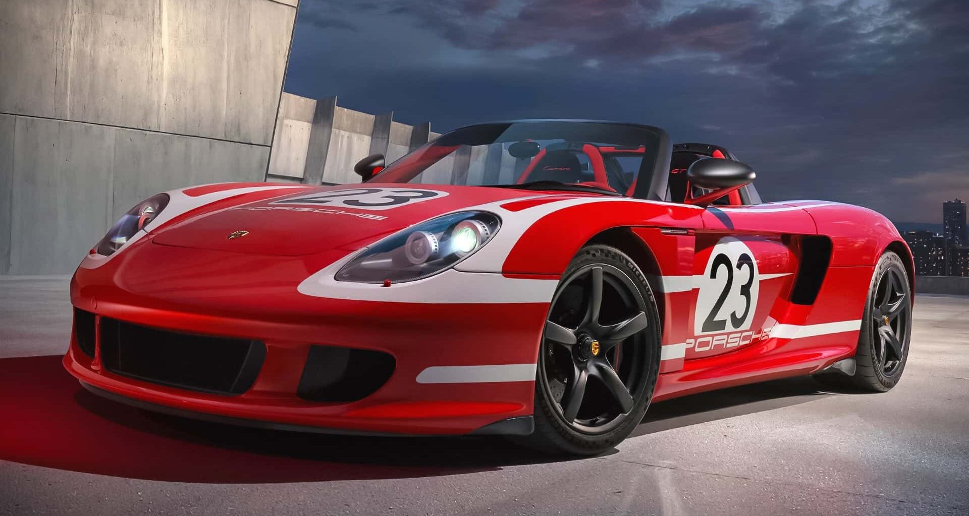 El Porsche Carrera GT recibe este llamativo diseño en rojo