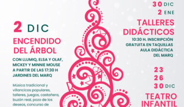 La programación navideña de la Diputación arranca mañana con el encendido del árbol en el jardín del MARQ - MARQ