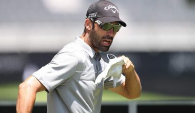 Álvaro Quirós, durante la tercera ronda del Joburg Open en 2014. © David Lloyd / www.golffile.ie