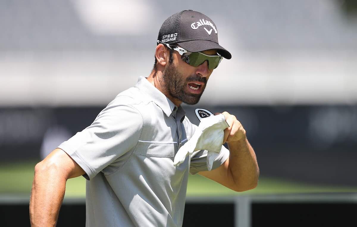 Álvaro Quirós, durante la tercera ronda del Joburg Open en 2014. © David Lloyd / www.golffile.ie