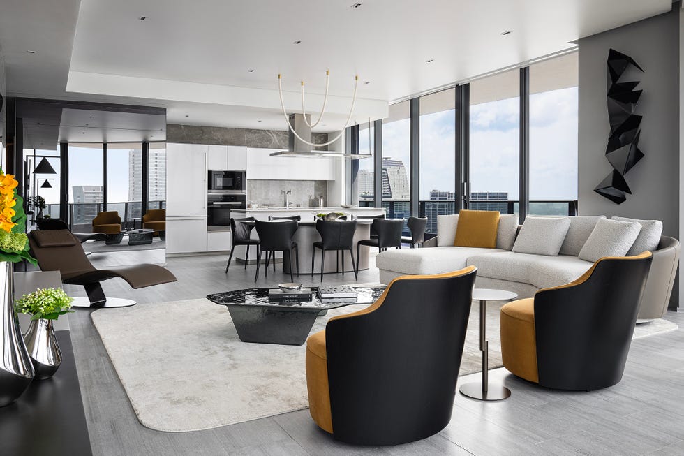 atico muy moderno con vistas de nar design studio