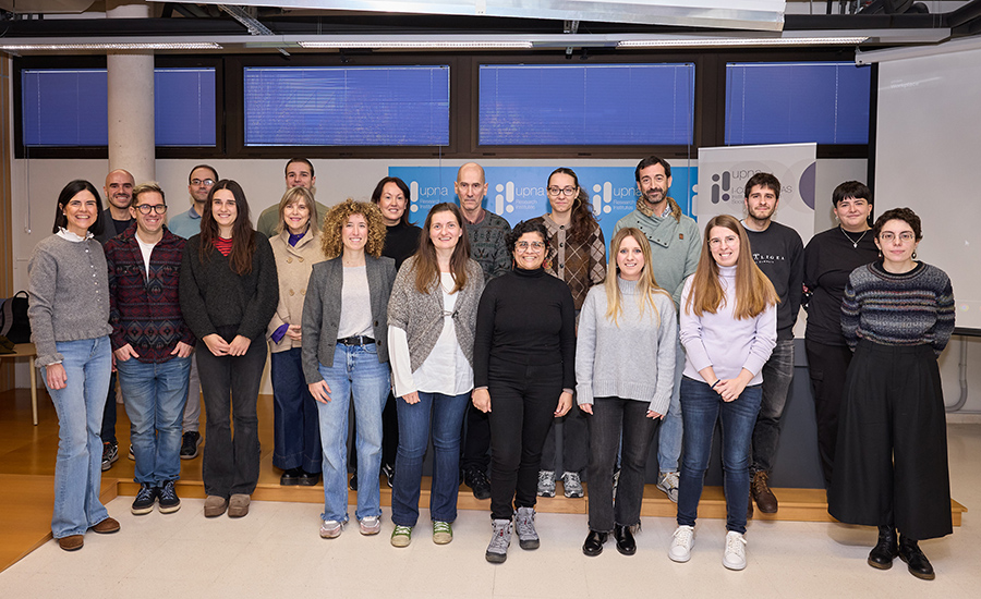 Alumnado y profesorado participante en el seminario internacional, en la UPNA.