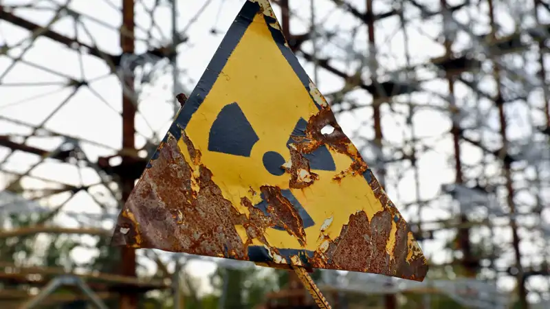 Señal de peligro radioactivo