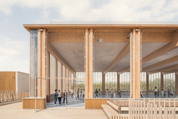 Complejo escolar Simone Veil Tremblay-en-France / Gaetan Le Penhuel Architectes - Imagen 14 de 51