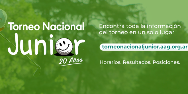 ¡Esta semana se juega el Torneo Nacional Junior!
