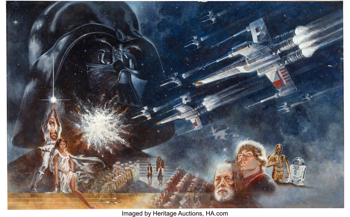 La Jornada - Subastan pintura original del icónico cartel de Star Wars en 3.875 mdd