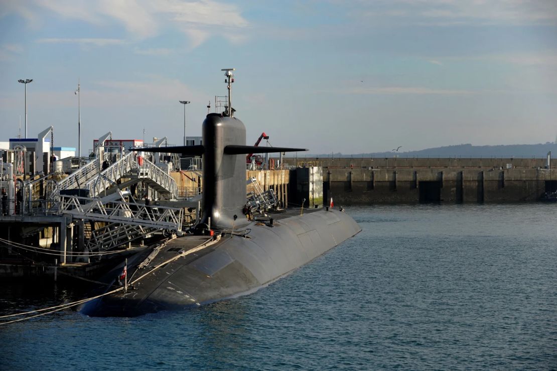 Un submarino nuclear en la base naval de Ile Longue, Francia, el 5 de diciembre de 2016.