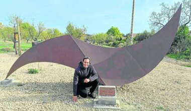 Inauguran ‘Somontano’, nueva escultura en Salas Altas