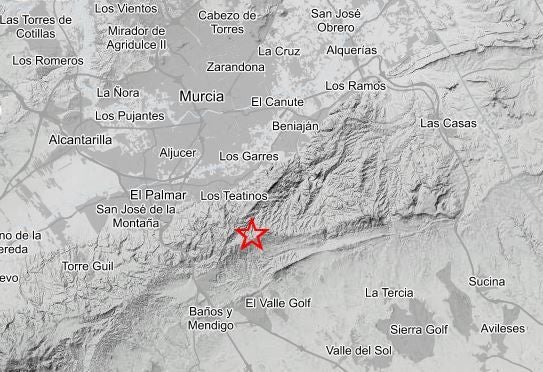 Un terremoto de 2,6 grados sacude la ciudad de Murcia y alarma a los vecinos