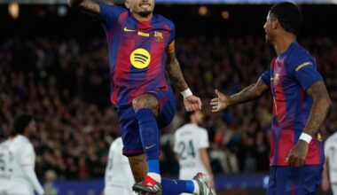 Raphinha anota dos en la victoria del Barcelona ante Osasuna