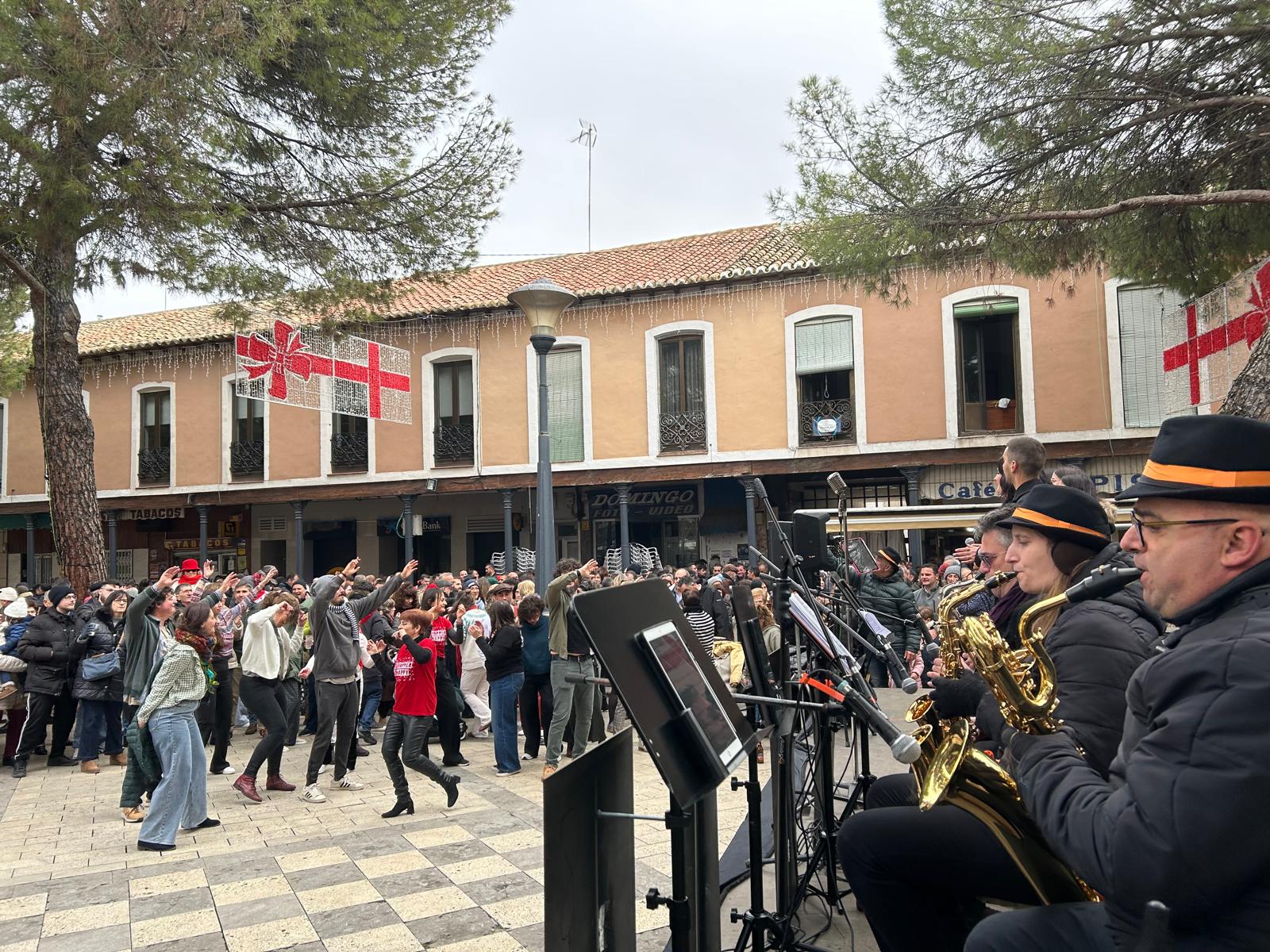 El público se animó con la música.