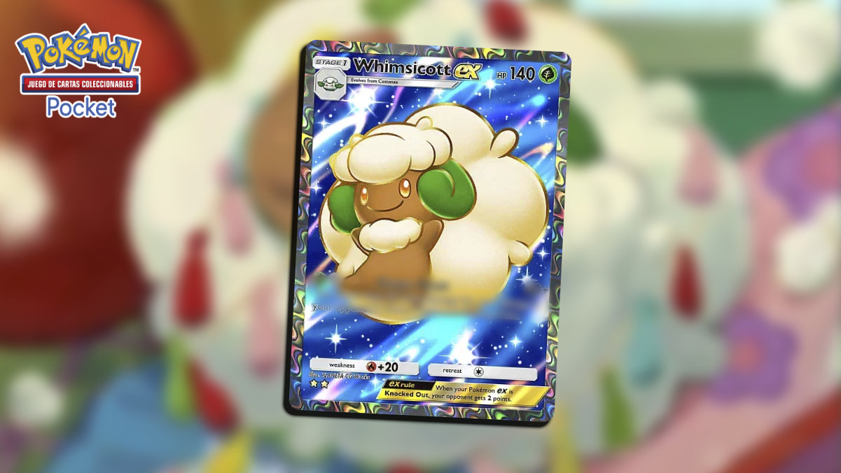 El ingenioso mazo de Whimsicott ex en JCC Pokémon Pocket
