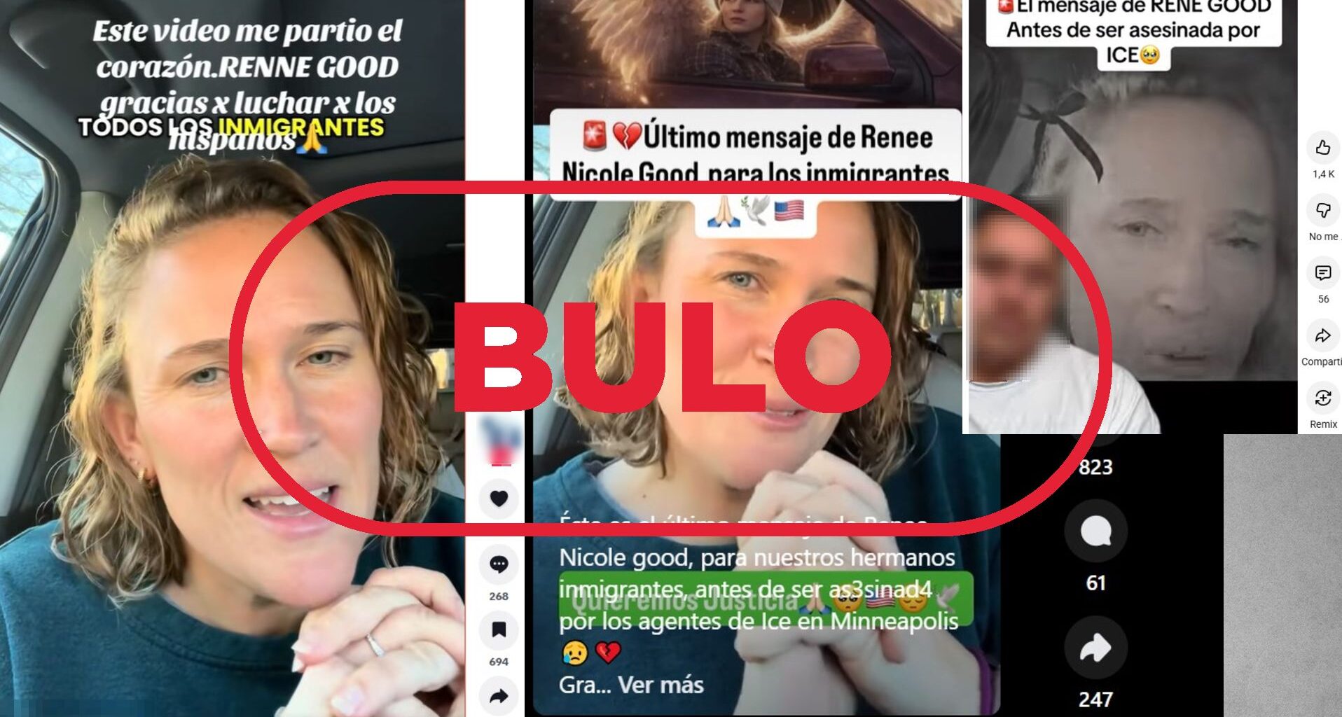 La mujer de este vídeo no es Renee Nicol Good, es un bulo