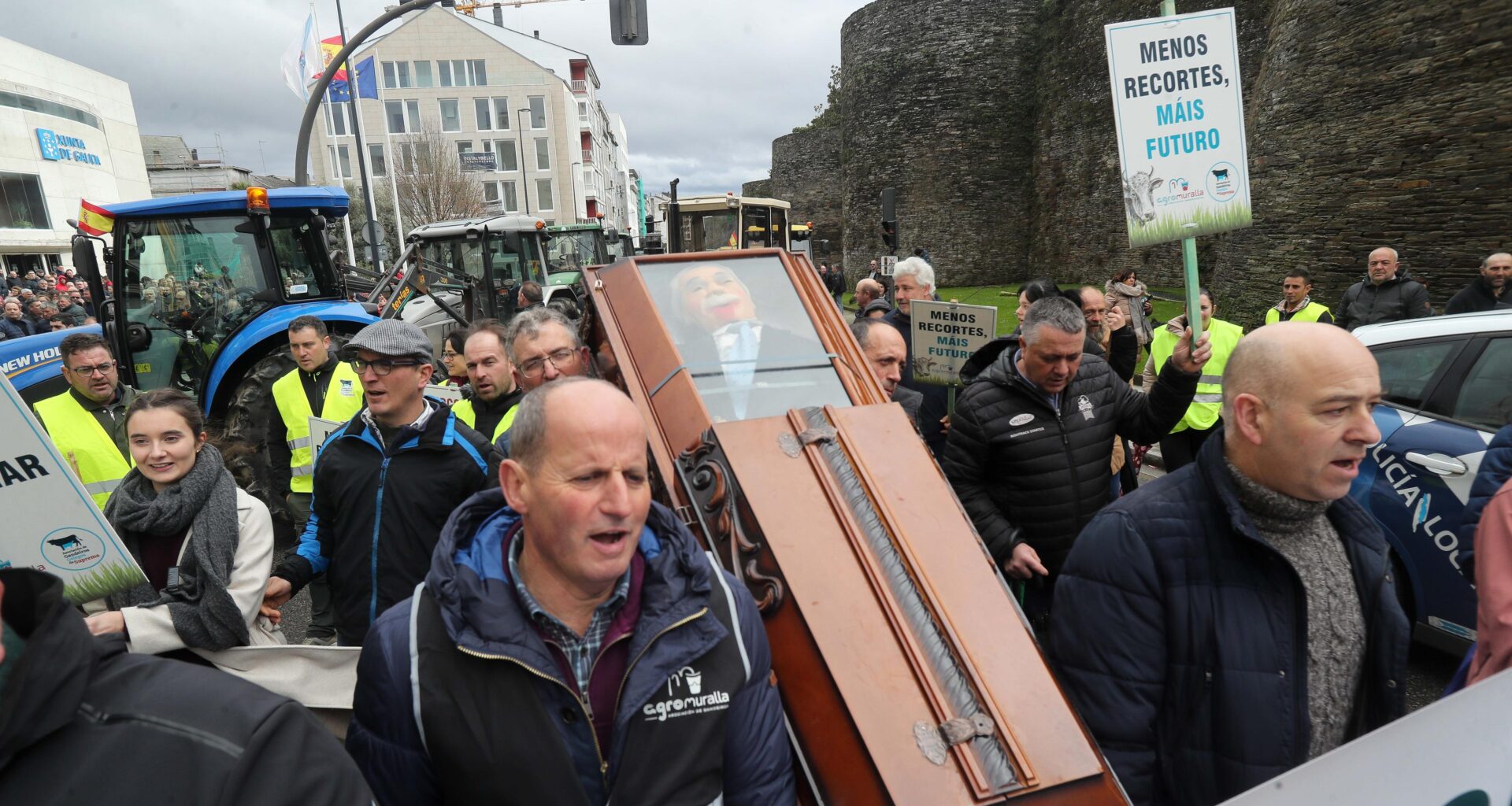 Agricultores protestan en Lugo contra el acuerdo UE-Mercosur