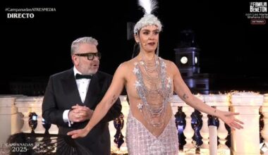 La Pedroche vuelve a enseñarlo todo en las Campanadas ante el 'calorro' de Chenoa y Estopa