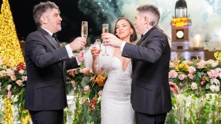 Chenoa y Estopa brindan por el 2026.