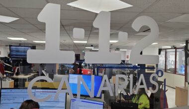 Centro Coordinador de Emergencias y Seguridad (Cecoes) 112 sala operativa Gran Canaria