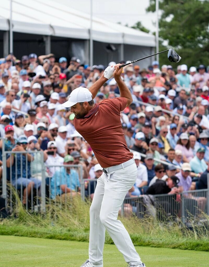 Scottie Scheffler en el U.S. Open Championship 2025. © Golffile