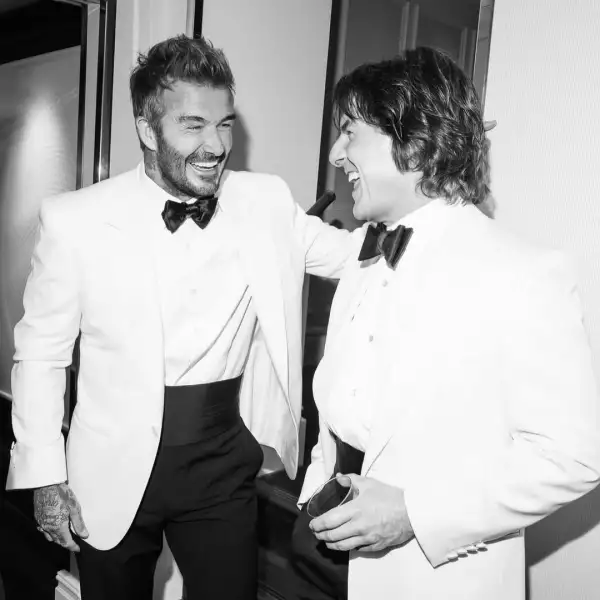 David Beckham y Tom Cruise