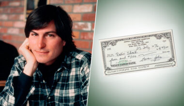 Steve Jobs no podía ni financiar la publicidad de Apple, así que firmó un cheque... que ahora vale 12.000 veces más que su precio original