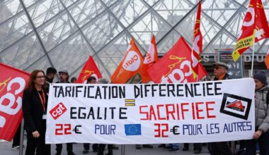 Los trabajadores del Louvre reanudaron la huelga iniciada en diciembre
