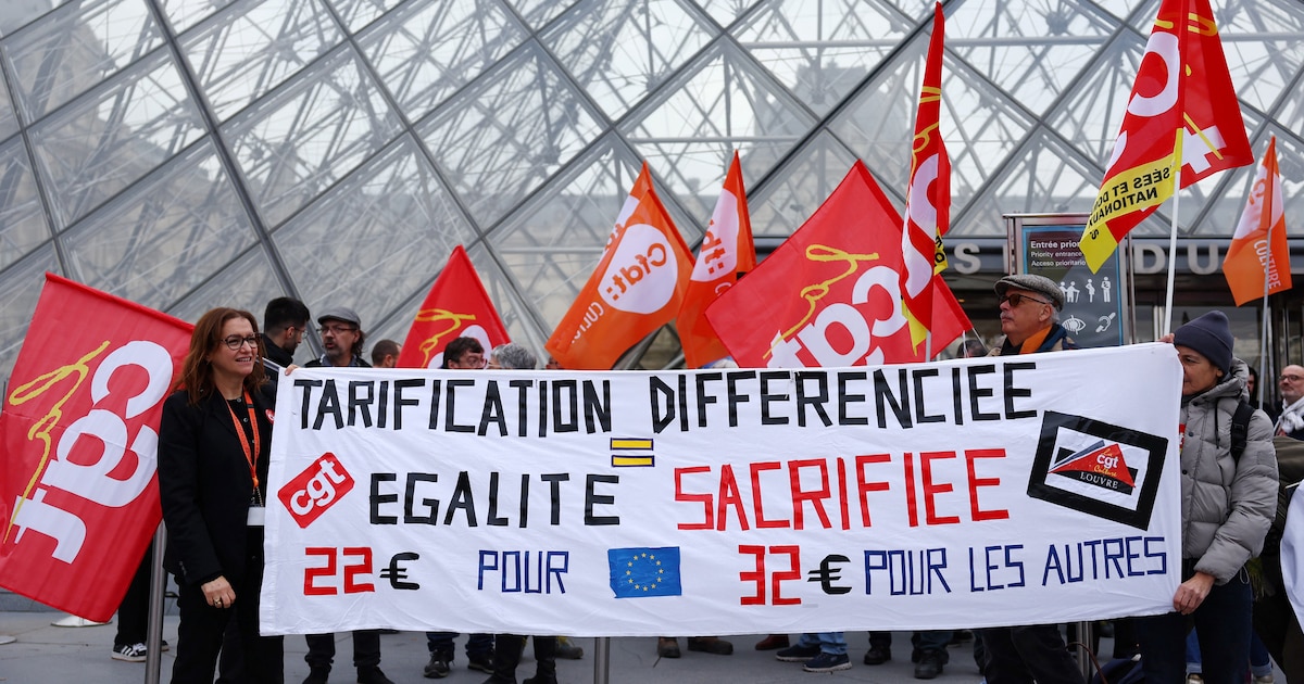 Los trabajadores del Louvre reanudaron la huelga iniciada en diciembre