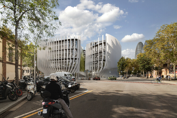 SNOB Architects diseña un edificio de oficinas contemporáneo en el barrio del Raval de Barcelona - Imagen 2 de 5