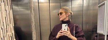 Sfera rebaja a precio de outlet el conjunto de punto color vino tinto más calentito y elegante del invierno