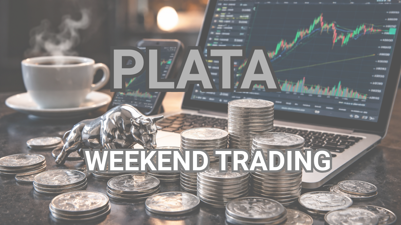 Plata bajo presión técnica y estreno del weekend trading