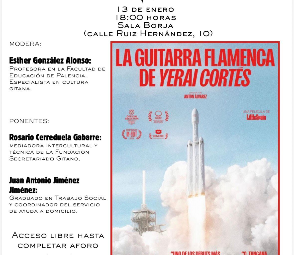 El Ayuntamiento clausura el 600 aniversario de la llegada de la Comunidad Gitana a la Península con la proyección de ‘La guitarra flamenca de Yerai Cortés’