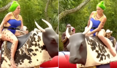 La Diosa se lanza a montar toro en “El Rancho de Destino” y termina por los aires