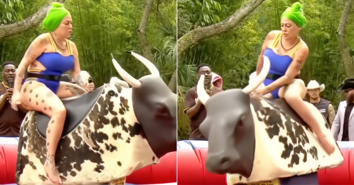 La Diosa se lanza a montar toro en “El Rancho de Destino” y termina por los aires