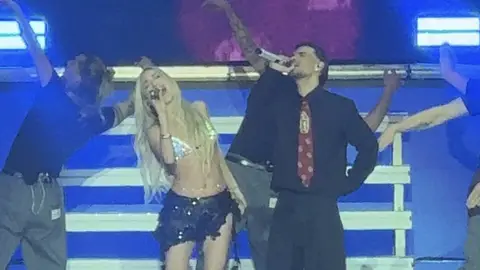 Ana Mena y Abraham Mateo en el Movistar Arena de Madrid