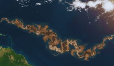 Qué es la franja marrón en el Atlántico y por qué preocupa a América y África