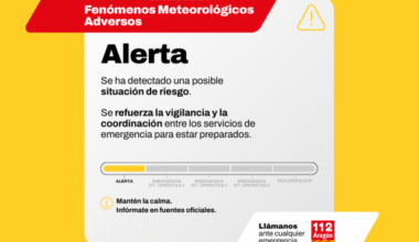 El Gobierno de Aragón activará este sábado el PROCIFEMAR en fase de alerta ante los riesgos por la borrasca Harry