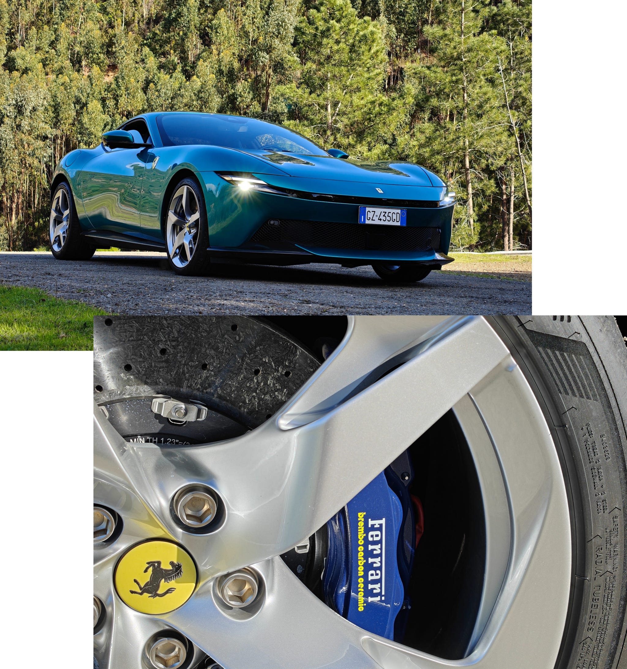 ferrari amalfi front end and wheel