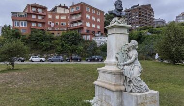 La escultura de Augusto González Linares, en Gamazo, volverá a ser restaurada