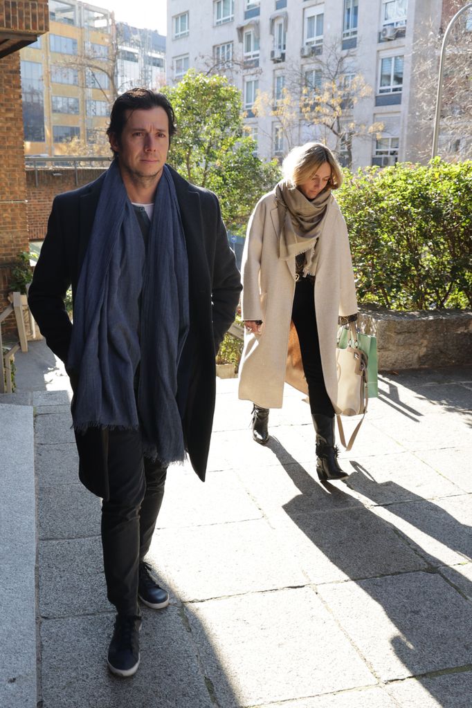 Álvaro Rojo a su llegada al restaurante, a 12 de enero de 2024, en Madrid (España)