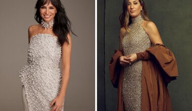 Más de 22.000 perlas y vestidos de 15 kilos: los looks espectaculares de África Baeta y Sara Gandara en las Campanadas de ETB2