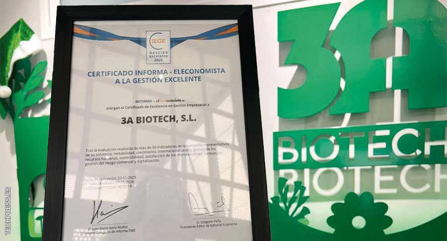 3A Biotech renueva el Certificado de Excelencia en Gestión Ciege