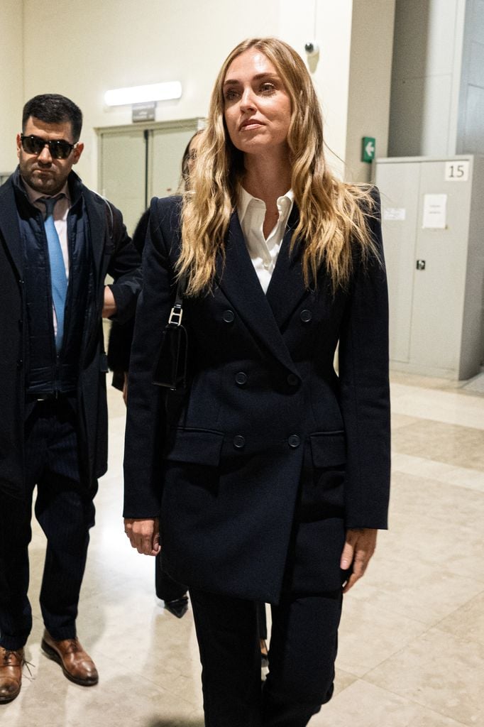 Chiara Ferragni en los juzgados de Milán el pasado mes de noviembre