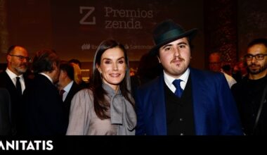 El divertido encuentro de la reina Letizia con David Summers y su hijo, Daniel Summers, en los Premios Zenda