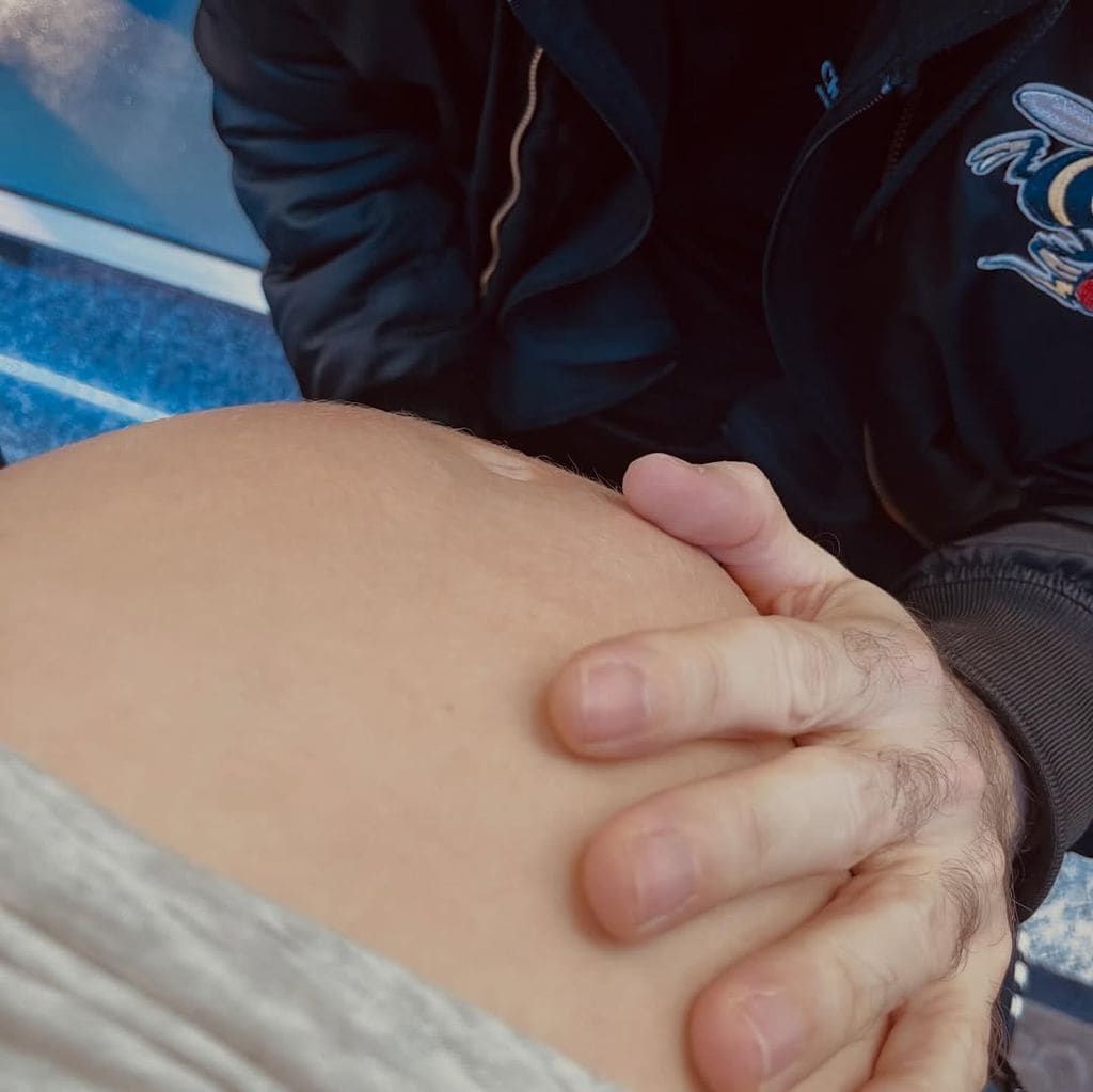 La 'tripita' de la futura mamá