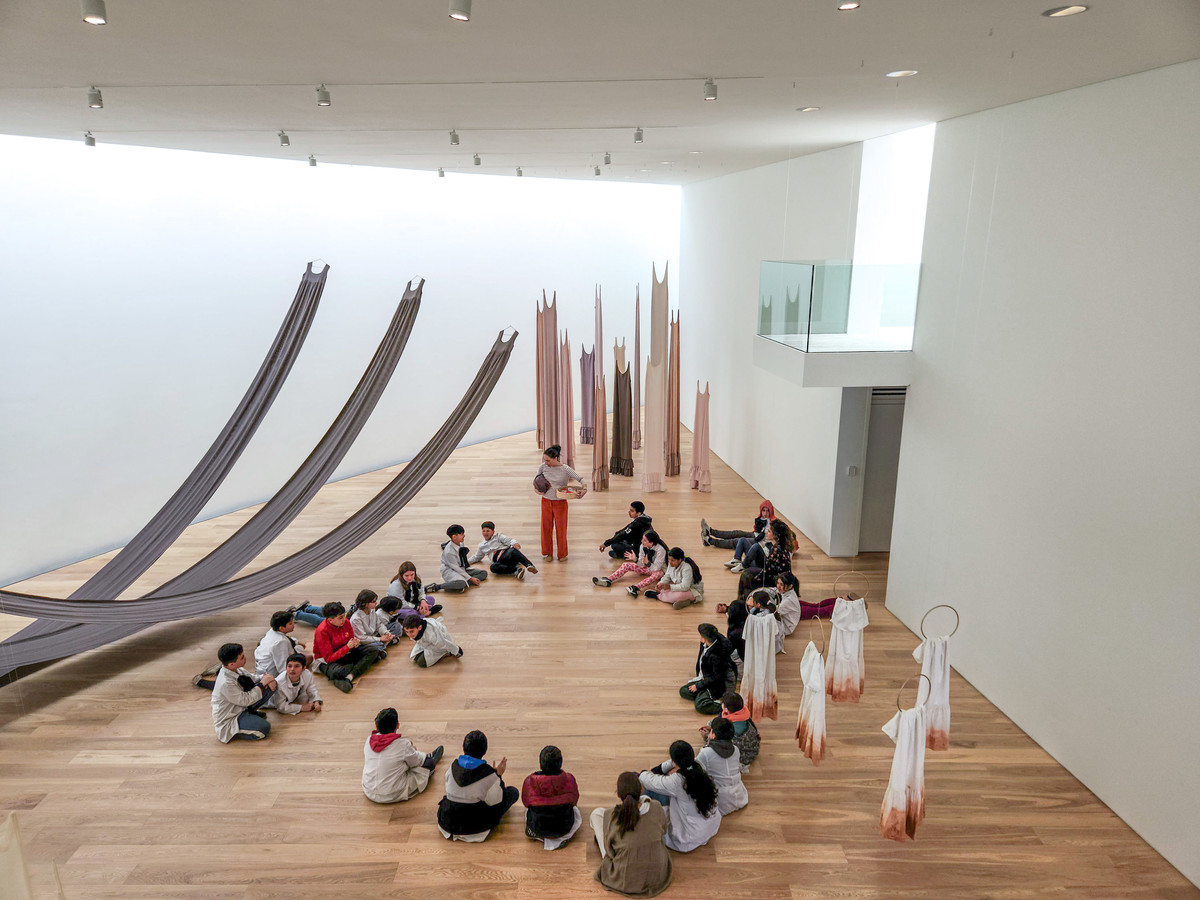 Entre las actividades, taller de arte para niños en la Fundación Cervieri Monsuárez.